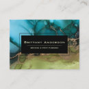 Recherche de mariage turquoise cartes visite Moderne