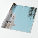 Search for palm tree wrapping paper Blue