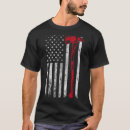Search for firefighter axe tshirts Red
