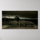 Recherche de berger moutons art Vintage