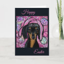 Search for dachshund easter cards Black and tan dachshund