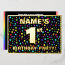 Search for colorful 1st birthday invitations Fun