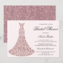 Search for bridal gown invitations Rose gold
