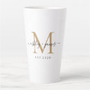 Search for gold monogram mugs Engagement
