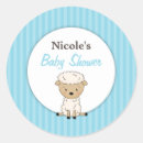 Search for blue lamb baby shower stickers Boy