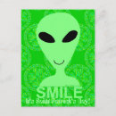 Recherche de petit homme vert cartes postales Science fiction