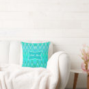 Recherche de motif zigzags coussins Vert
