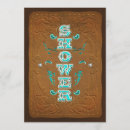 Recherche de turquoise et brun invitations Bébé