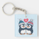 Search for penguins square keychains Snow
