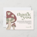 Search for mushrooms thank you cards Whimsical