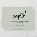 Search for oops invitations Postponed