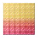 Recherche de jaune orange carreaux Été