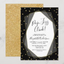 Search for art deco bachelorette party invitations Black and gold