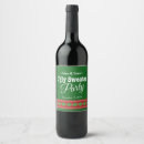 Search for funny christmas wine labels Green