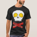 Search for eggs and bacon skull tshirts Food