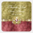Search for gold damask wedding stickers Red