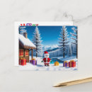 Search for santa claus postcards Snow
