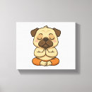 Search for cartoon dog canvas prints Pug