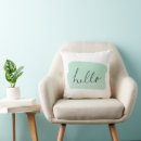 Search for mint green pillows script