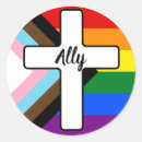 Search for rainbow cross stickers Church