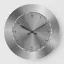 Recherche de gris argenté horloges Élégant