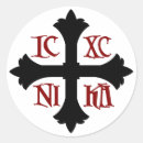 Recherche de croix orthodoxe autocollants Le christ