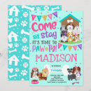 Recherche de paw invitations Fête d'anniversaire de chiot