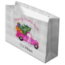 Search for christmas truck gift bags Watercolor