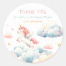 Search for magic party stickers Rainbow unicorn party