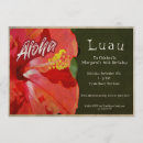 Recherche de hibiscus anniversaire invitations Aloha