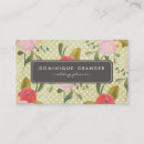 Recherche de pois vintage cartes visite Floral