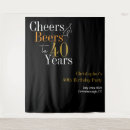 Search for 40th birthday backdrops Black and gold