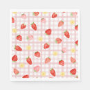 Recherche de baies serviettes Baby shower fraise