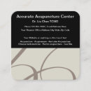 Recherche de acuponcture cartes visite Médecine chinoise