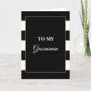 Search for groomsman wedding thank you cards Black