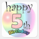 Search for 5th anniversary stickers Five