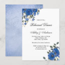 Recherche de navy répétition dîner invitations Floral