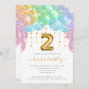 Search for rainbow balloons invitations Modern