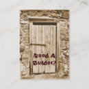 Search for construction vertical chubby business cards Builder