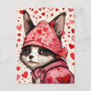 Search for romantic cat postcards Red