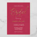 Recherche de magenta bridal shower invitations Coloré