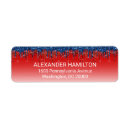 Search for red glitter return address labels Festive