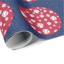 Search for baseball wrapping paper Red
