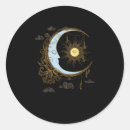 Search for celestial vintage stickers Moon
