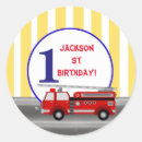 Search for fire truck birthday party stickers Vintage
