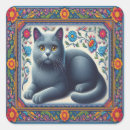 Search for russian blue cat stickers Kitten