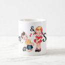 Recherche de garçon fille tasses Rétro
