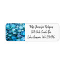 Search for sea glass return address labels Blue