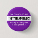 Search for gender pronouns buttons Pride