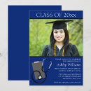 Search for medical school graduation invitations Blue